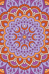 Vector indian Mandala background