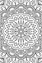 Vector indian Mandala background