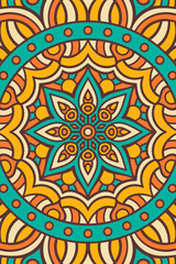 Vector indian Mandala background