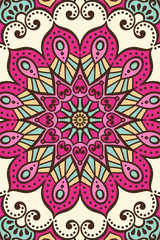Vector indian Mandala background