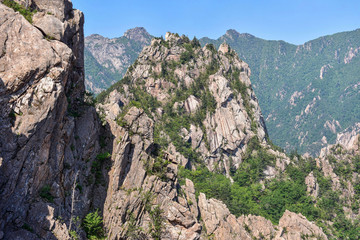 Astonishing View from the Top of the Mountain in Seoraksan National Park