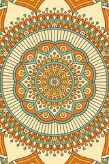 Vector indian Mandala background