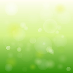 Green bokeh abstract light background.