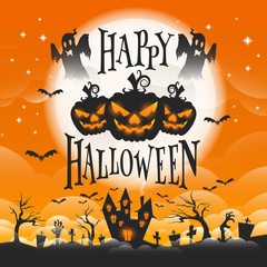 Halloween greeting card