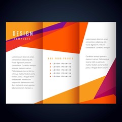 Colorful modern brochure template