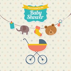 Cute baby shower invitation