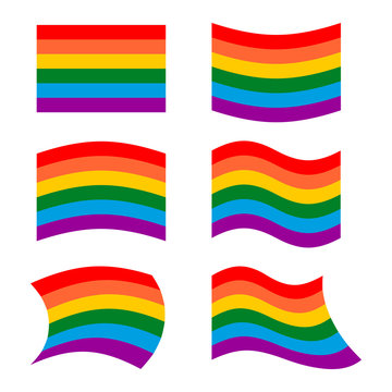 LGBT Flag. set symbol for lesbian and gay community. Developing