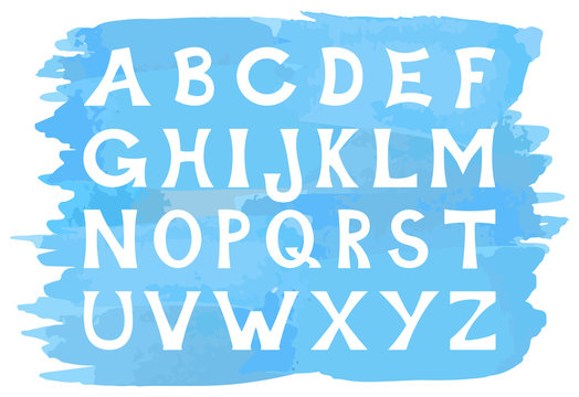 Alphabet mit Großbuchstaben 