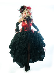 Fashion shot of woman in doll style