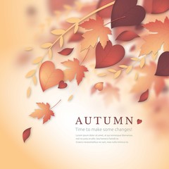 Natural autumn background