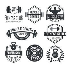 Fitness club badges
