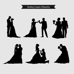 Wedding Couples Silhouettes Collection - 117793318