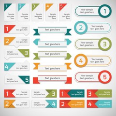 Collection of infographic banners