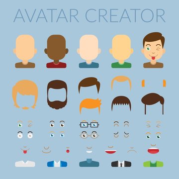 Avatar creator Stock Vector