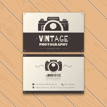 Vintage Photography Business Card