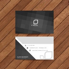 Abstract black business card
