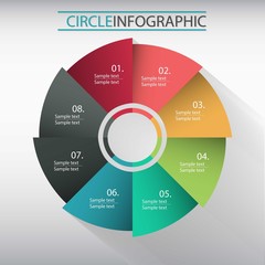Colorful circle infographic