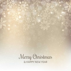 Christmas Silver Snowflakes Background