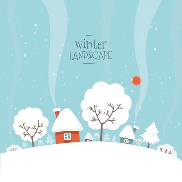 Snowy winter landscape