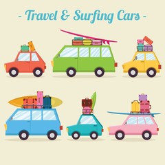 Travel and Surfing Cars Collection