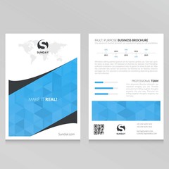 Blue Business Brochure Template