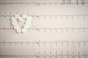 medical examination, electrocardiogram, heart medicine and thera