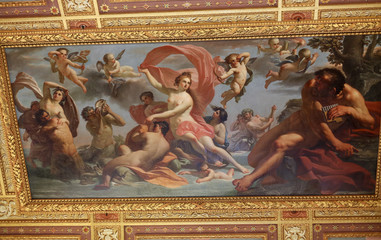  Art painting of ceiling in  Villa Borghese, Rome, Italy