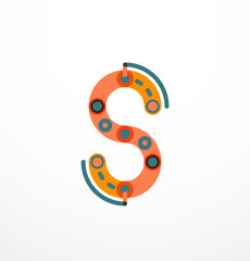 Linear business logo letter