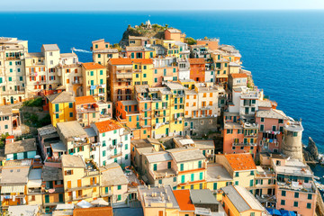 Obraz premium Manarola. Village on the rock.