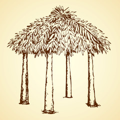 Fototapeta premium Alcove. Vector drawing