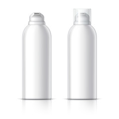 Realistic Cosmetic bottle can sprayer container.