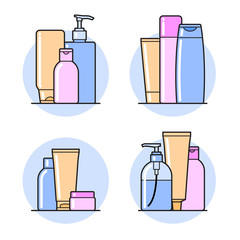 Cosmetic. Flat icons