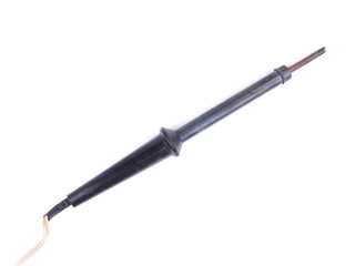 soldering iron on a white background