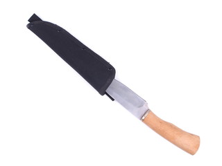 hunting knife on a white background