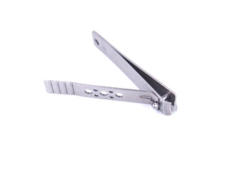 curling nails on a white background