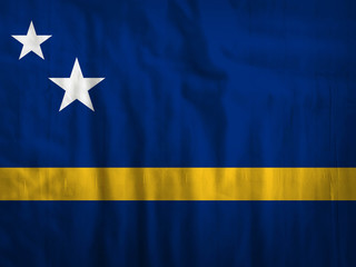 Fabric Curacao flag background