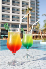 Cocktail Drinks Poolside