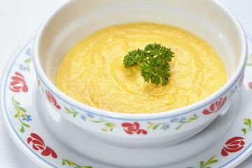 cream soup isolated