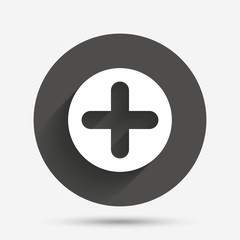 Obraz premium Plus sign icon. Positive symbol.