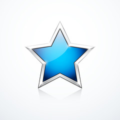Vector blue star