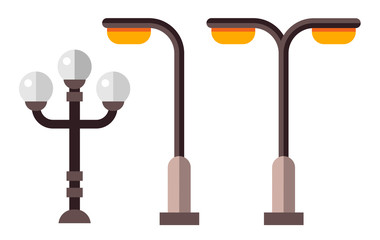 Illustration of a street lamp