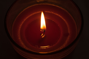 Candle, candle light aroma close up  