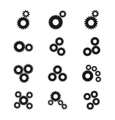 Settings, gears vector icons