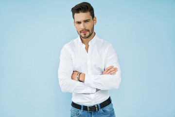 Portrait of handsome man