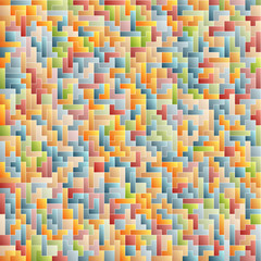 Tetris colorful abstract background. Pattern from different colo