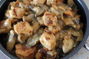 sauté de porc sauce champignons 09082016