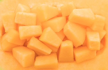 fresh cantaloupe melon
