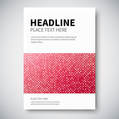 Fototapeta premium Cover design with abstract squared colorful geometry