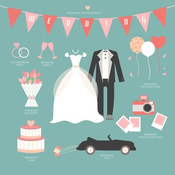 Lovely Wedding Infographic