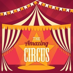 The amazing circus illustration